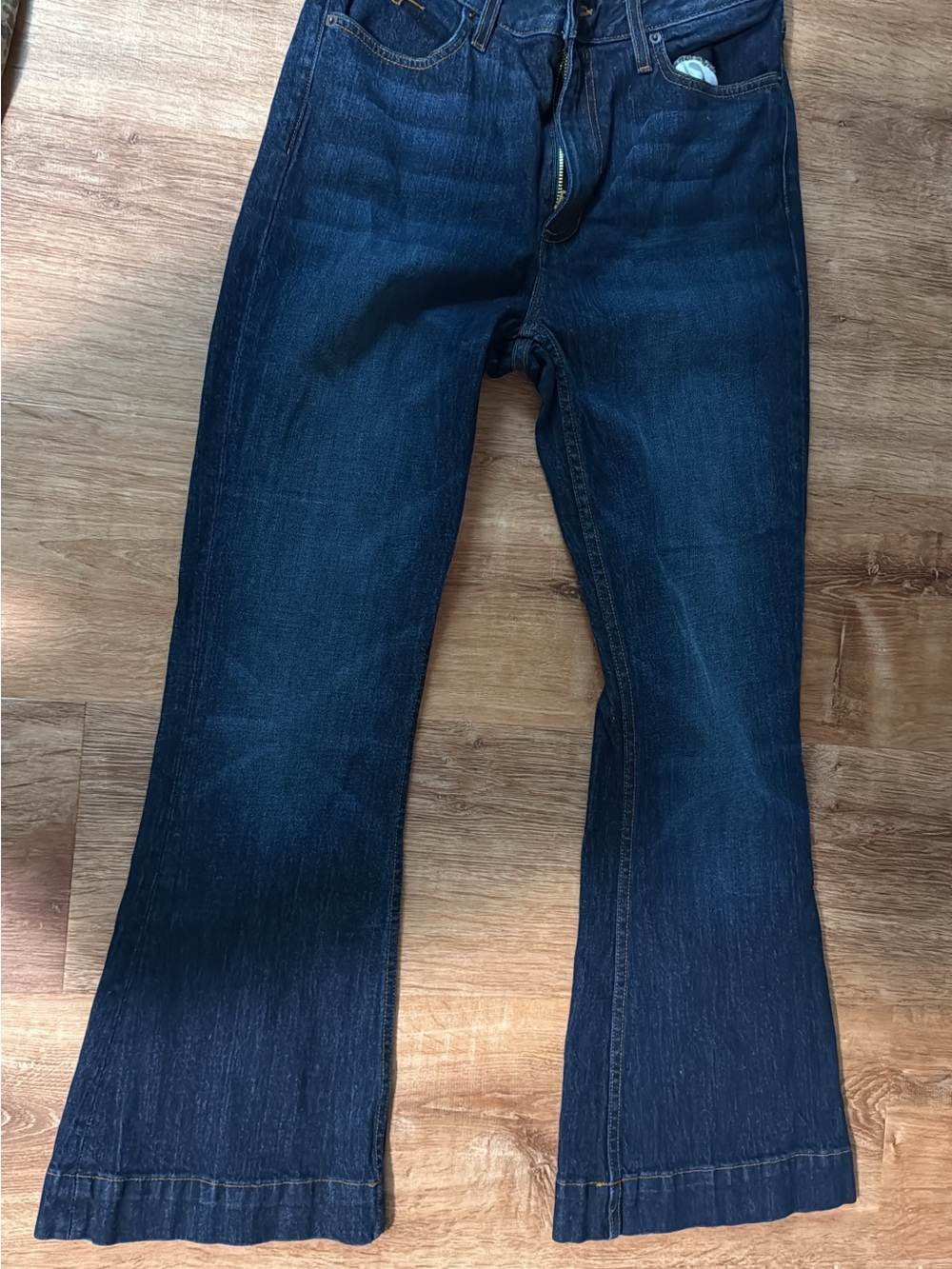 Kimes Ranch Dark Blue Wide-Leg Jeans